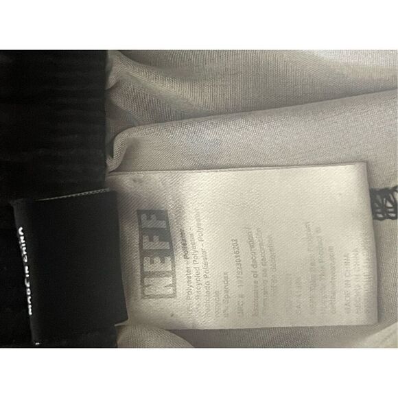 Neff Men Black Gray Yellow Duck Sunglasses Swim Trunks Stretch Boardshort Medium - Picture 8 of 9